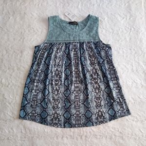 Suzanne Betro Snake Print Top